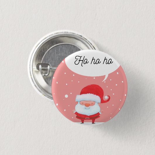 Schaltfläche Weihnachtsmann im träumlikeachildstor Button (Vorne & Hinten)