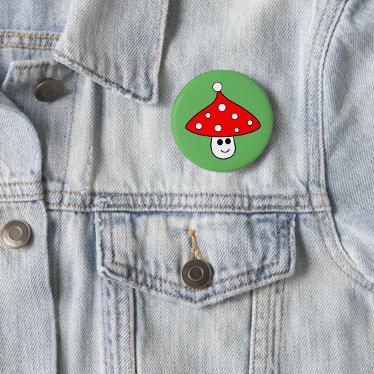 Schaltfläche Weihnachtsmannmütze Pilz Button (Beispiel)