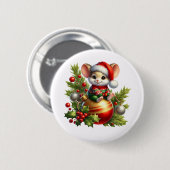 Schaltfläche "Weihnachtsmäuse" Button (Vorne & Hinten)