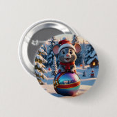 Schaltfläche "Weihnachtsmäuse" Button (Vorne & Hinten)
