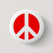 Schaltfläche "Weiß-Symbol" und "Rot-Frieden" Button (Vorderseite)