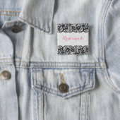 Schaltfläche "Weiße Damaskus und schwarze Spitzen- Button (Beispiel)