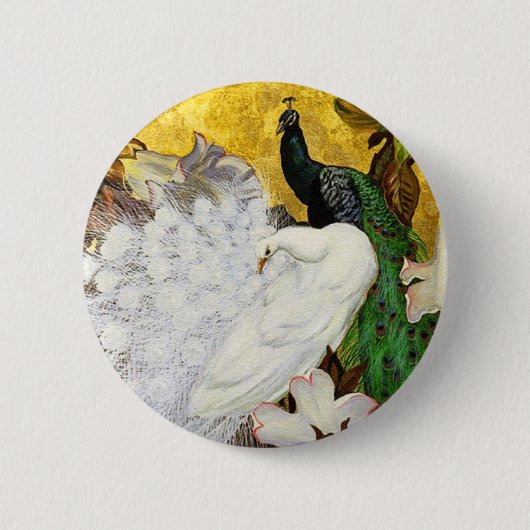 Schaltfläche: Weiße und blaue Pflaster Button (Vorderseite)