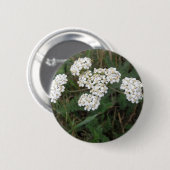 Schaltfläche "Weiße Wildblumen" Button (Vorne & Hinten)
