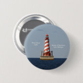 Schaltfläche "Weißer Leuchtturm" Button (Vorne & Hinten)