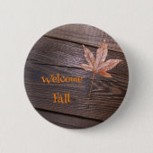 Schaltfläche "Welcome Fall Leaf" Button (Vorderseite)