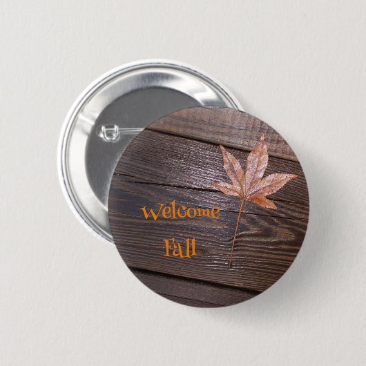 Schaltfläche "Welcome Fall Leaf" Button (Vorne & Hinten)