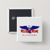 Schaltfläche Welcome Zuhause Military Button (Vorne & Hinten)