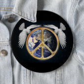 Schaltfläche "Weltfrieden und Tauben" Button (Beispiel)