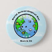 Schaltfläche "Weltmeteorologischer Tag" Button (Vorderseite)