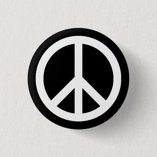 Schaltfläche "White Peace Symbol" Button (Vorderseite)