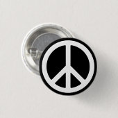 Schaltfläche "White Peace Symbol" Button (Vorne & Hinten)