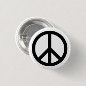 Schaltfläche "White Peace Symbol" Button (Vorne & Hinten)