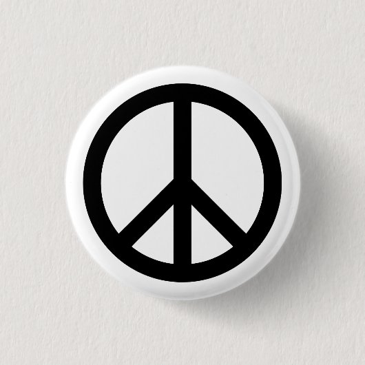 Schaltfläche "White Peace Symbol" Button (Vorderseite)
