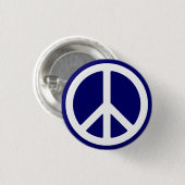 Schaltfläche "White Peace Symbol" Button (Vorne & Hinten)