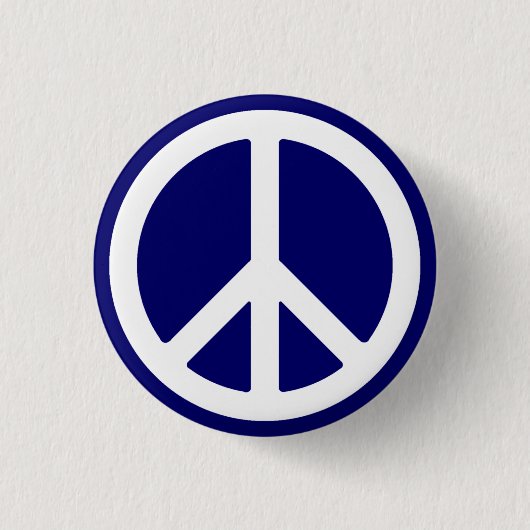 Schaltfläche "White Peace Symbol" Button (Vorderseite)