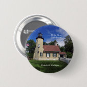Schaltfläche White River Lighthouse Button (Vorne & Hinten)