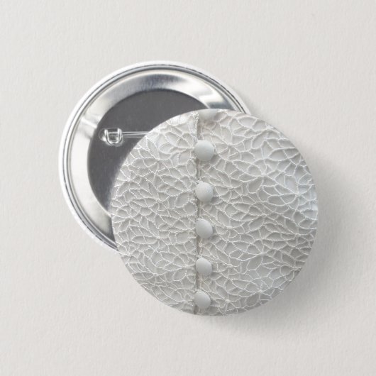 Schaltfläche "White Wedding Gown I" - Anpassbar Button (Vorne & Hinten)