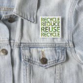 Schaltfläche "Wiederverwenden" Recycle Grün reduzi Button (Beispiel)