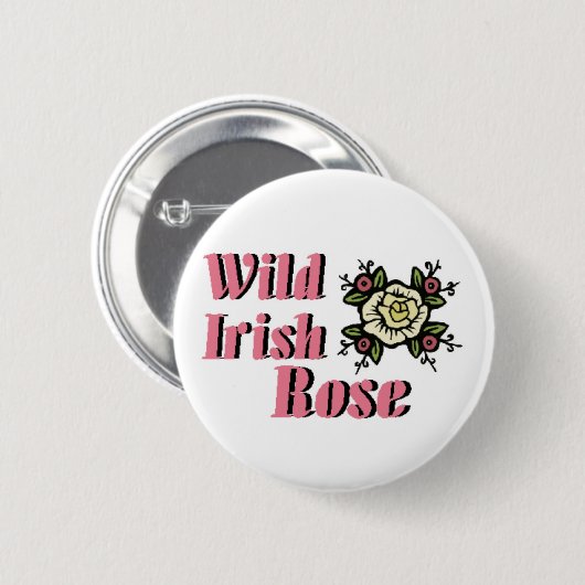 Schaltfläche "Wild Irish Rose" Button (Vorne & Hinten)