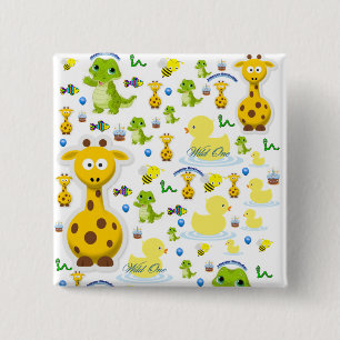 Schaltfläche "Wild One First Birthday Square" Button