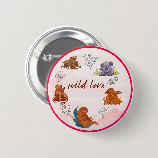 Schaltfläche "Wilde Liebe" Button (Vorne & Hinten)