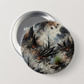 Schaltfläche "Wildfire Aftermathe Abstrakt Art" Button (Vorne & Hinten)