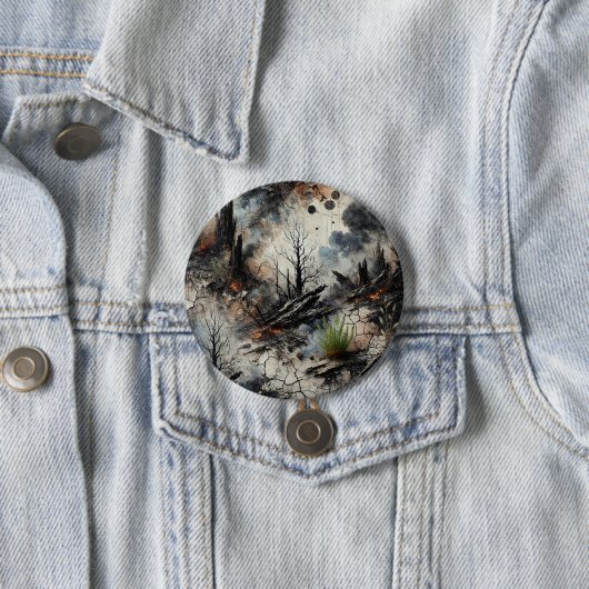 Schaltfläche "Wildfire Aftermathe Abstrakt Art" Button (Beispiel)