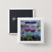 Schaltfläche Wine Impressions Digital Art Button (Vorne & Hinten)