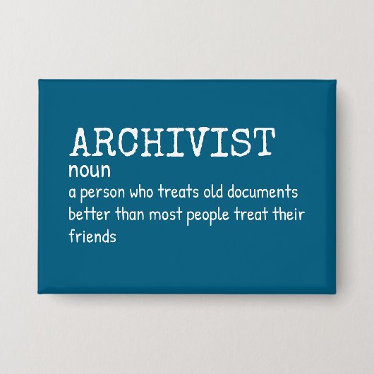 Schaltfläche "Witty Archivist" Button (Vorderseite)