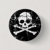 Schaltfläche "Work Cracked Skull and Crossbones" Button (Vorderseite)