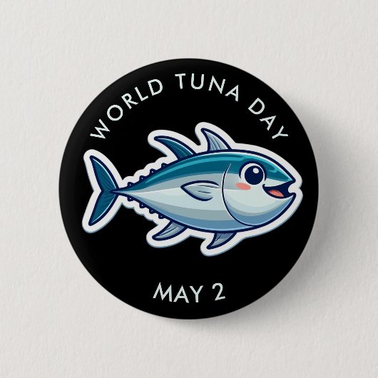 Schaltfläche "World Thunfisch Day" Button (Vorderseite)