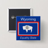 Schaltfläche "Wyoming Flag" Button (Vorne & Hinten)