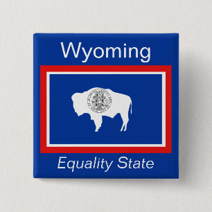 Schaltfläche "Wyoming Flag" Button