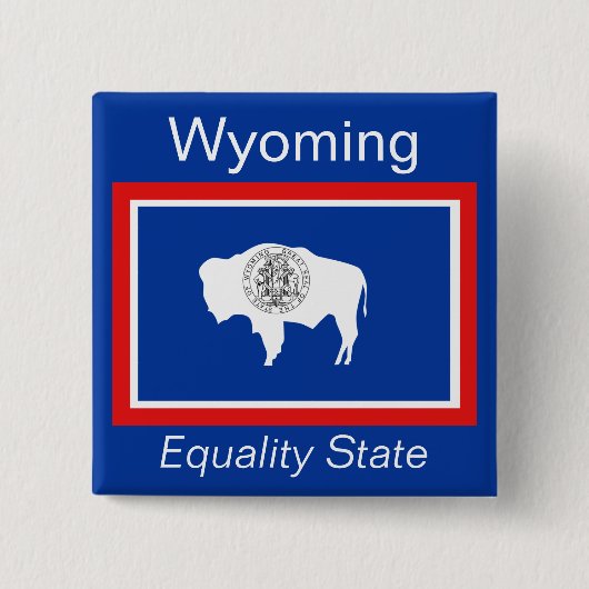 Schaltfläche "Wyoming Flag" Button (Vorderseite)