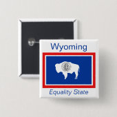 Schaltfläche "Wyoming Flag" Button (Vorne & Hinten)