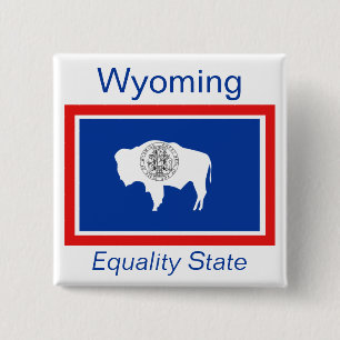 Schaltfläche "Wyoming Flag" Button