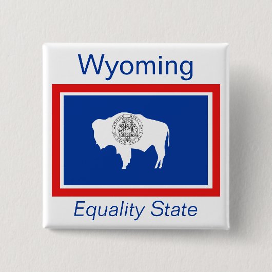 Schaltfläche "Wyoming Flag" Button (Vorderseite)