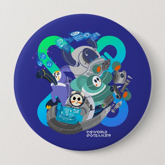 Schaltfläche X World Team 319-20250220 Button (Vorderseite)