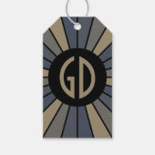 SCHALTFLÄCHE XII + Foto, Text, Monogramm Geschenkanhänger (Vorderseite)