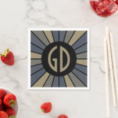 SCHALTFLÄCHE XII + Foto, Text, Monogramm Serviette (Beispiel)