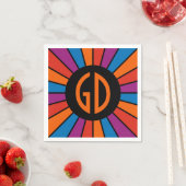 SCHALTFLÄCHE XX + Foto, Text, Monogramm Serviette (Beispiel)