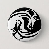Schaltfläche Yin Yang Draons Button (Vorderseite)