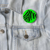 Schaltfläche Zebra Print (grün) Button (Beispiel)