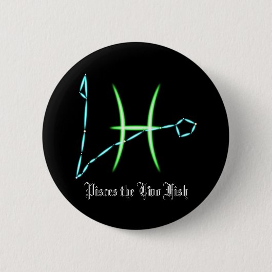 Schaltfläche "Zodiac Constellation Pisces" Button (Vorderseite)