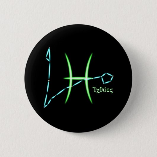 Schaltfläche "Zodiac Constellation Pisces" Button (Vorderseite)