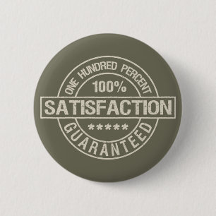 Schaltfläche "ZUFRIEDENSTELLUNG SICHERGESTELLT" Button