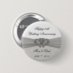 Schaltfläche zum 25. Jahrestag der Hochzeit von Da Button