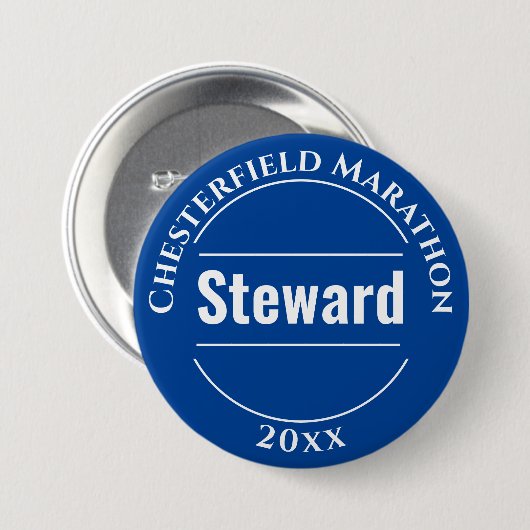 Schaltfläche zum Abzeichen von EreignisSteward Button (Vorne & Hinten)