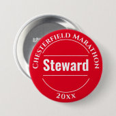 Schaltfläche zum Abzeichen von EreignisSteward Button (Vorne & Hinten)